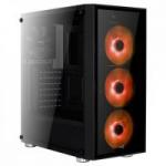 Gabinete Mid Tower ATX QUARTZ RGB Preto AEROCOOL Gabinete Mid Tower ATX QUARTZ RGB Preto AEROCOOL