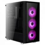 Gabinete Mid Tower ATX QUARTZ RGB Preto AEROCOOL Gabinete Mid Tower ATX QUARTZ RGB Preto AEROCOOL