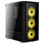 Gabinete Mid Tower ATX QUARTZ RGB Preto AEROCOOL Gabinete Mid Tower ATX QUARTZ RGB Preto AEROCOOL