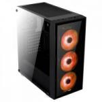 Gabinete Mid Tower ATX QUARTZ RGB Preto AEROCOOL Gabinete Mid Tower ATX QUARTZ RGB Preto AEROCOOL