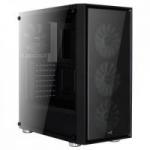Gabinete Mid Tower ATX QUARTZ RGB Preto AEROCOOL Gabinete Mid Tower ATX QUARTZ RGB Preto AEROCOOL
