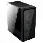 Gabinete Mid Tower ATX QUARTZ RGB Preto AEROCOOL Gabinete Mid Tower ATX QUARTZ RGB Preto AEROCOOL