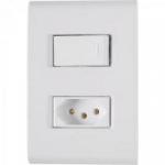Interruptor 4x2 c/ 1 Tecla e 1 Tomada 2P+T 20A 250V Tablet Braco TRAMONTINA