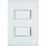 Interruptor Duplo 4x2 c/ 2 Teclas 10A 250V Tablet Branco TRAMONTINA