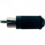 Plug RCA Macho 122 Preto EMETAL