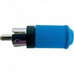 Plug RCA Macho 122 Azul EMETAL