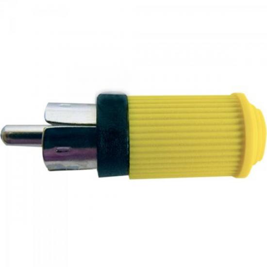 Plug RCA Macho 122 Amarelo EMETAL Plug RCA Macho 122 Amarelo EMETAL