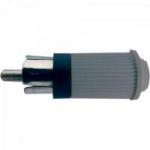 Plug RCA Macho 122 Cinza EMETAL Plug RCA Macho 122 Cinza EMETAL