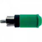 Plug RCA Macho 122 Verde EMETAL