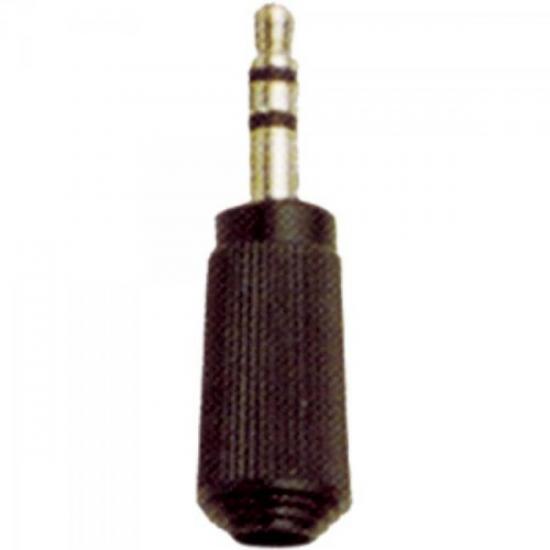 Plug P2 Stereo 104 Preto EMETAL Plug P2 Stereo 104 Preto EMETAL