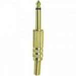 Plug P10 Mono Metal com Mola Gold GENÉRICO