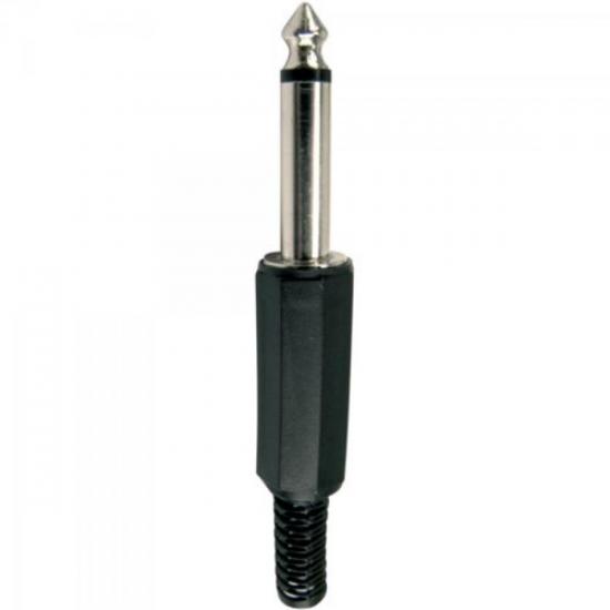 Plug P10 Mono 141014 Preto GENÉRICO Plug P10 Mono 141014 Preto GENÉRICO