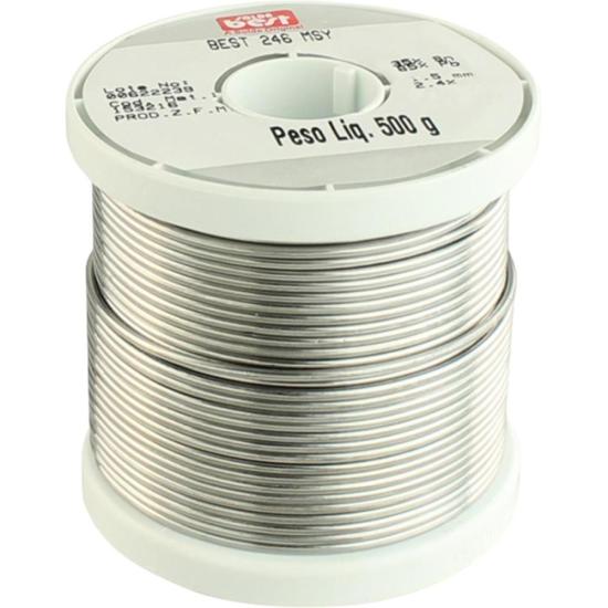 Solda em Fio 246-MSY15 35x65 500g Verde BEST Solda em Fio 246-MSY15 35x65 500g Verde BEST